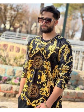 تک پوش خفن مخمل طلاکوب کد 777